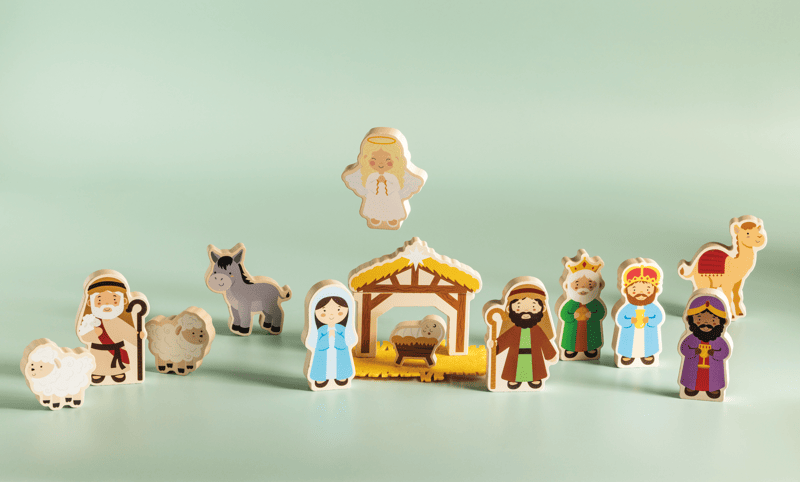 Mudpie Nativity Wood Toy Set
