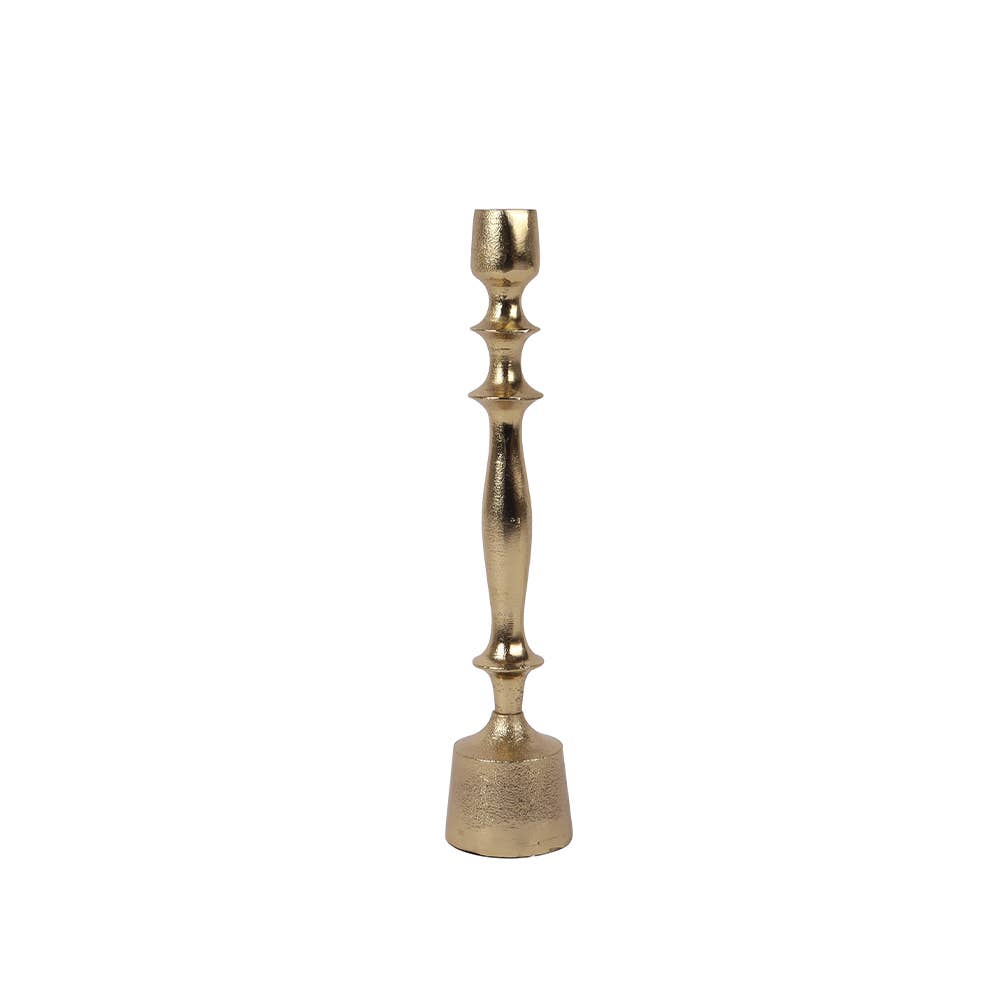 India Handicrafts Inc - Gold Taper 14" Candle Holder