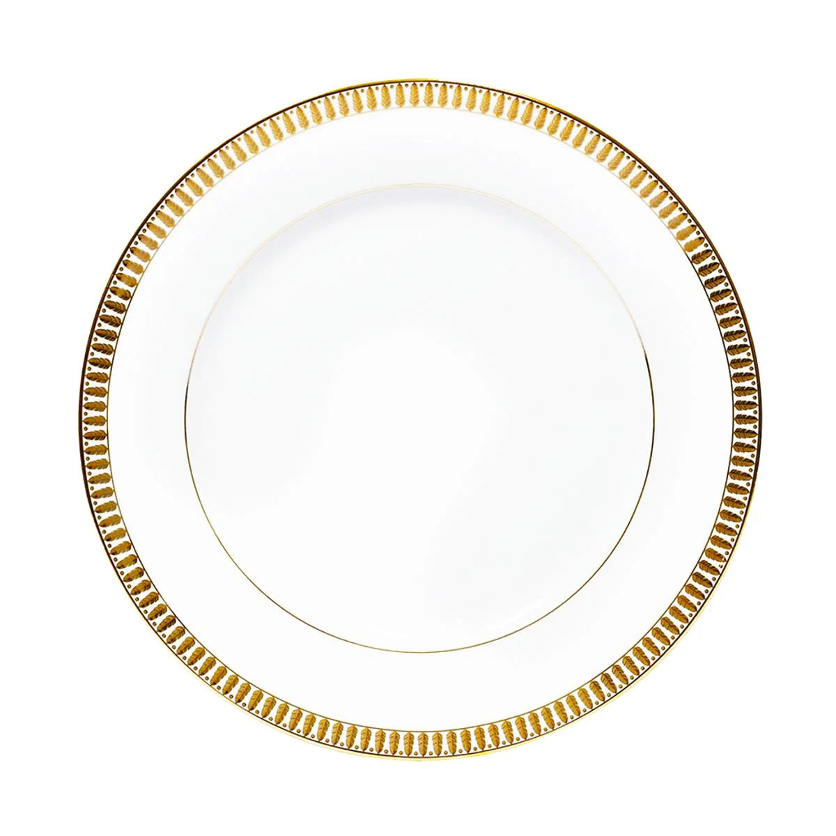 Haviland "Plumes - Gold" Dinner Plate
