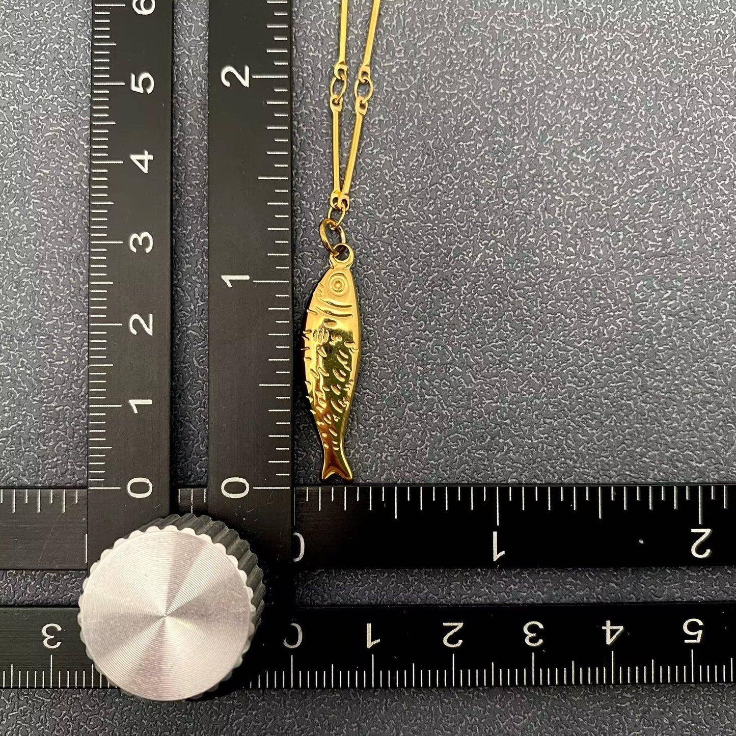 Mio Queena - 18K Gold Plated Stainless Steel Fish Necklace