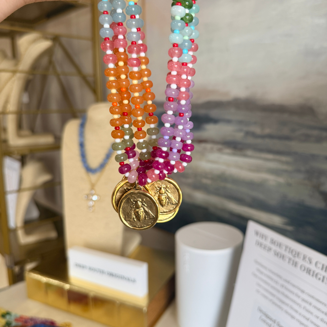 Deep South Originals Inc. - Bees Please Beaded Bee Necklace