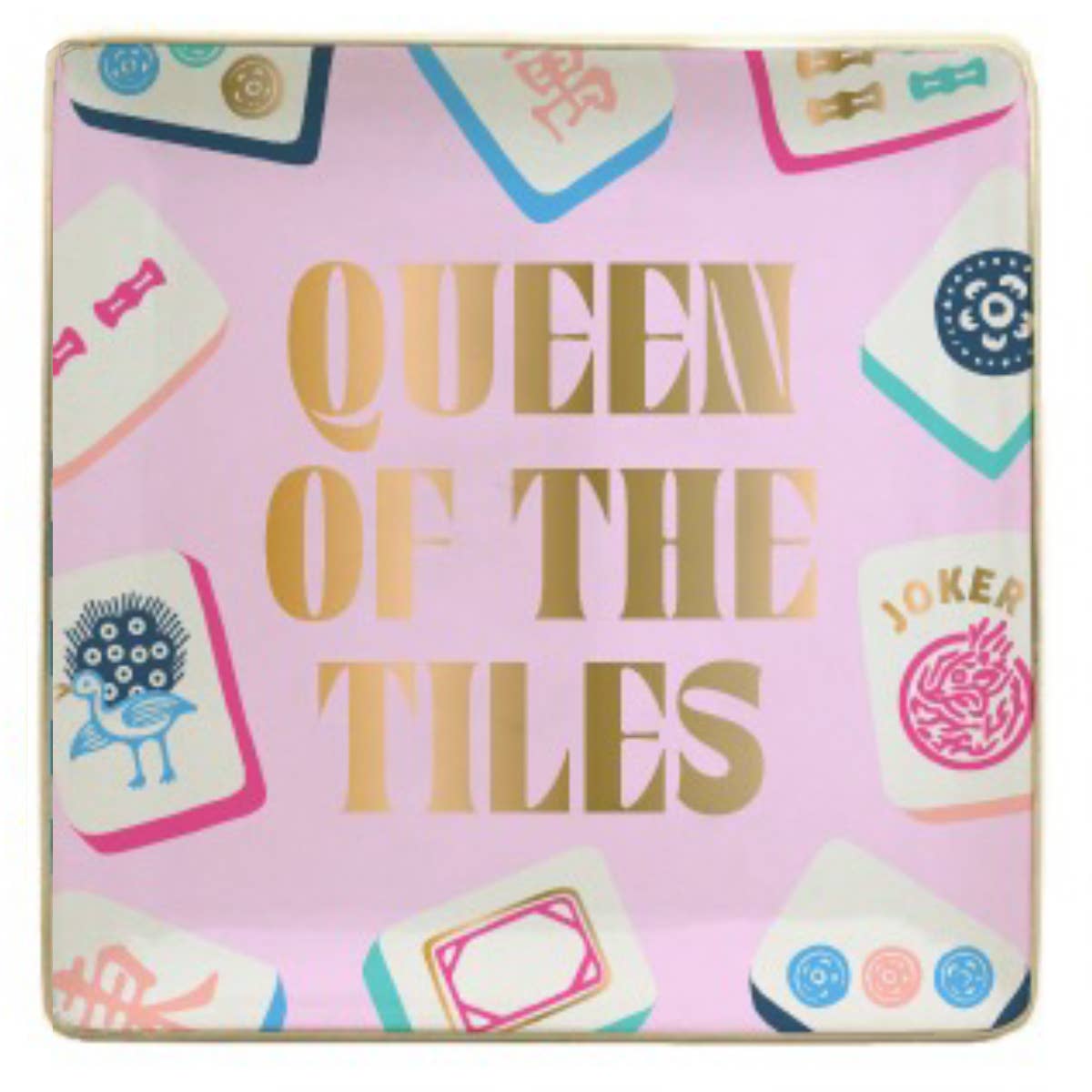 soiree-sisters - Ceramic Mahjong Trinket Tray | Queen of the Tiles