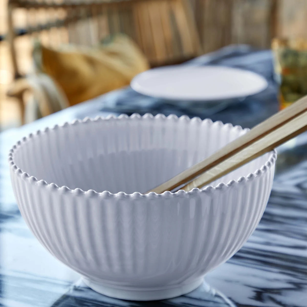 Costa Nova Pearl White Salad Bowl