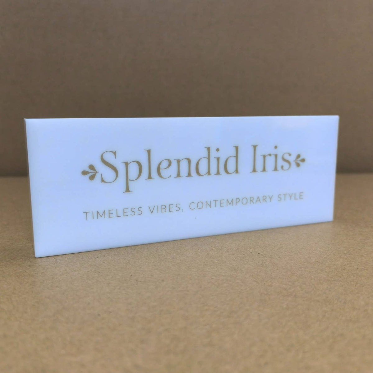 Splendid Iris - Branded Logo Block