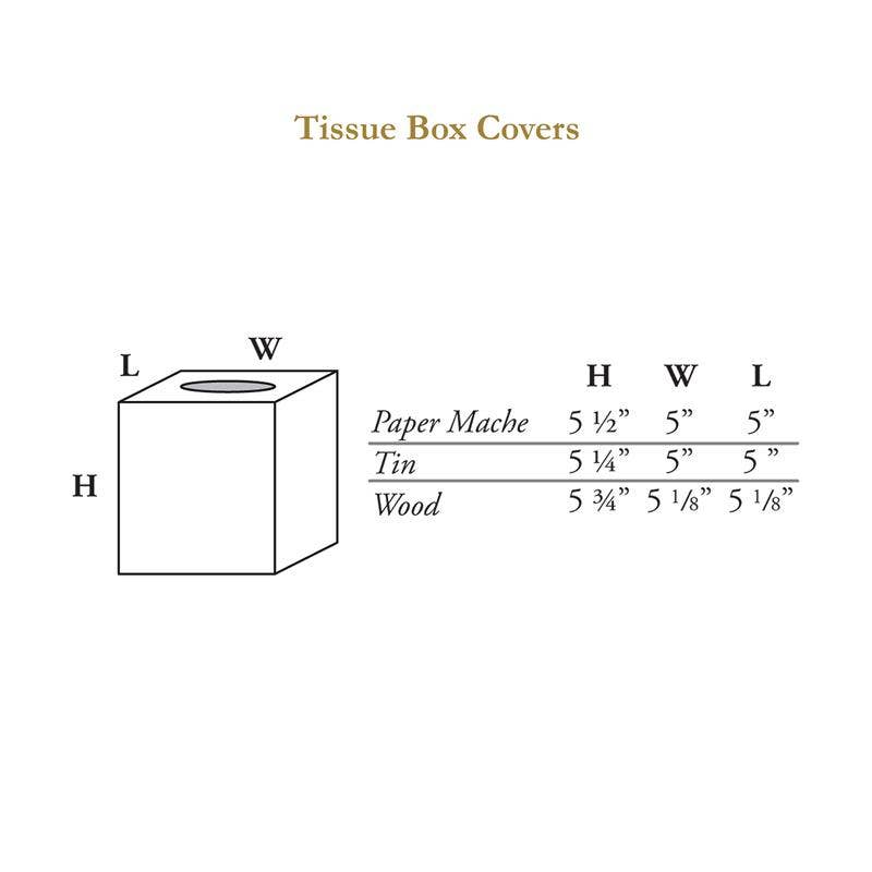 Marye-Kelley - Taupe Linen Tissue Box Cover