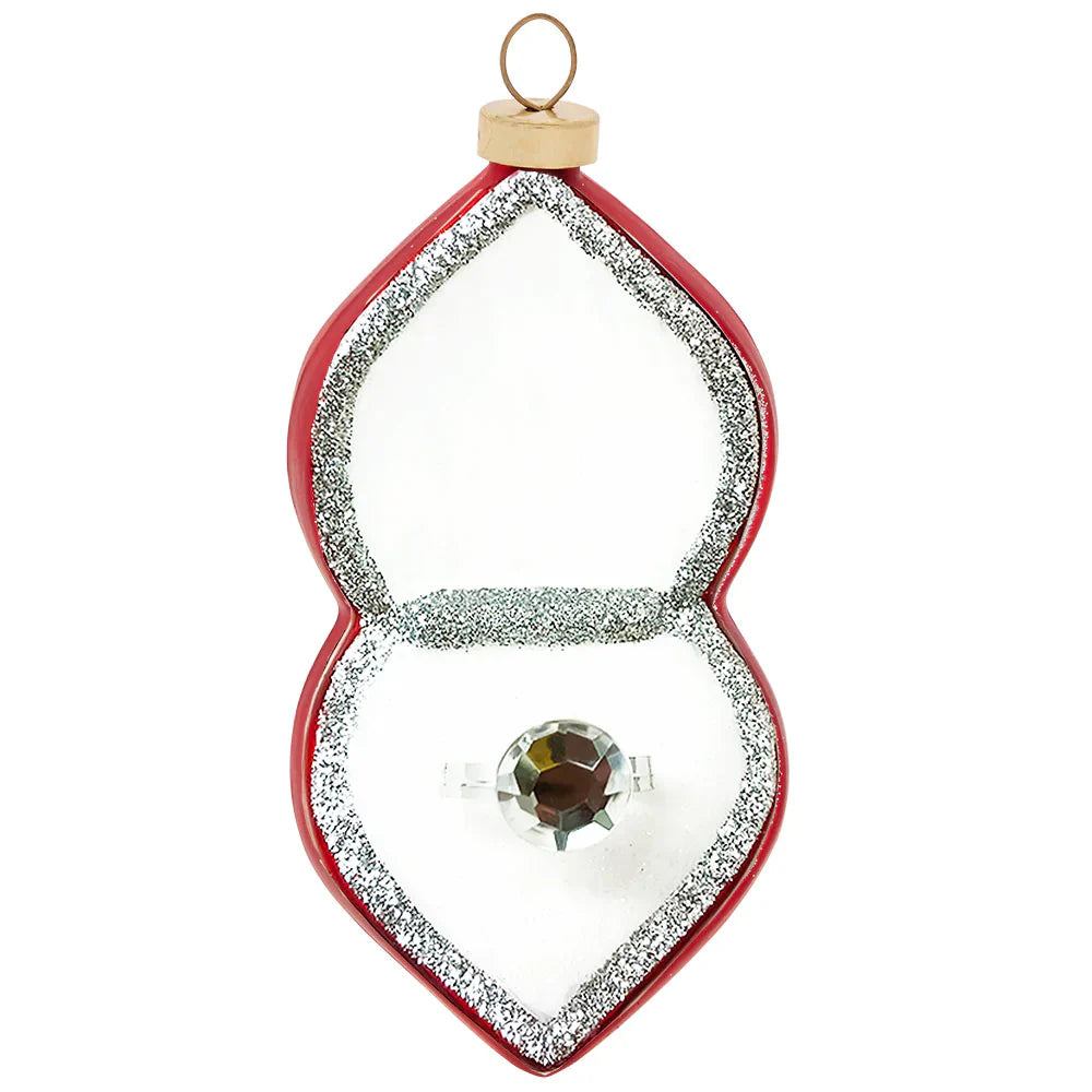 Kat + Annie Heart Ring Box Ornament