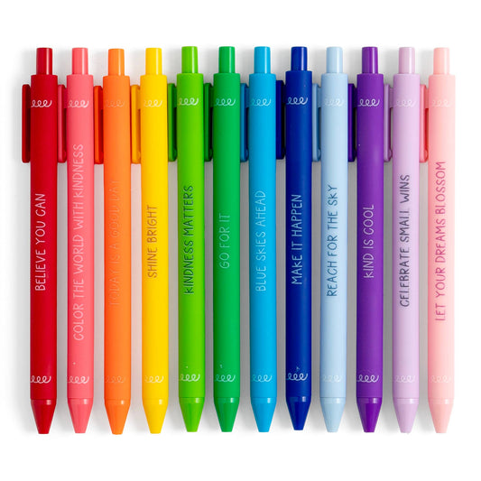 Callie Danielle - Happy Colors Crayon-Inspired Affirmations Pen Set of 12