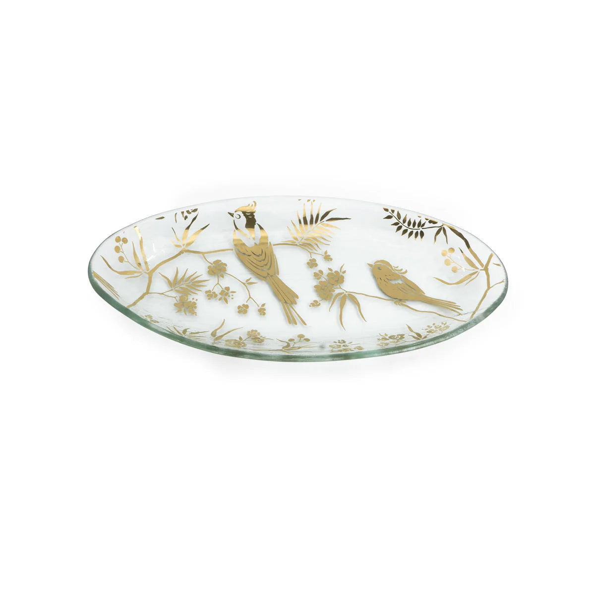 Annieglass Birdsong Small Oval Plate