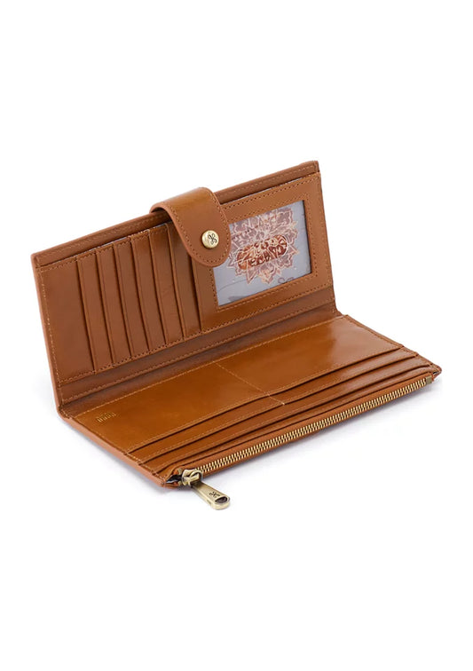 Hobo Dunn Continental Wallet - Truffle