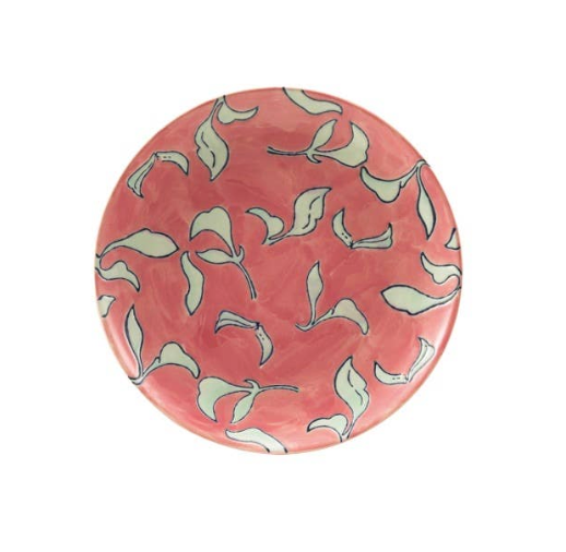 Hazel Mazel - 8" Rd Stoneware Plate with Wax Relief
