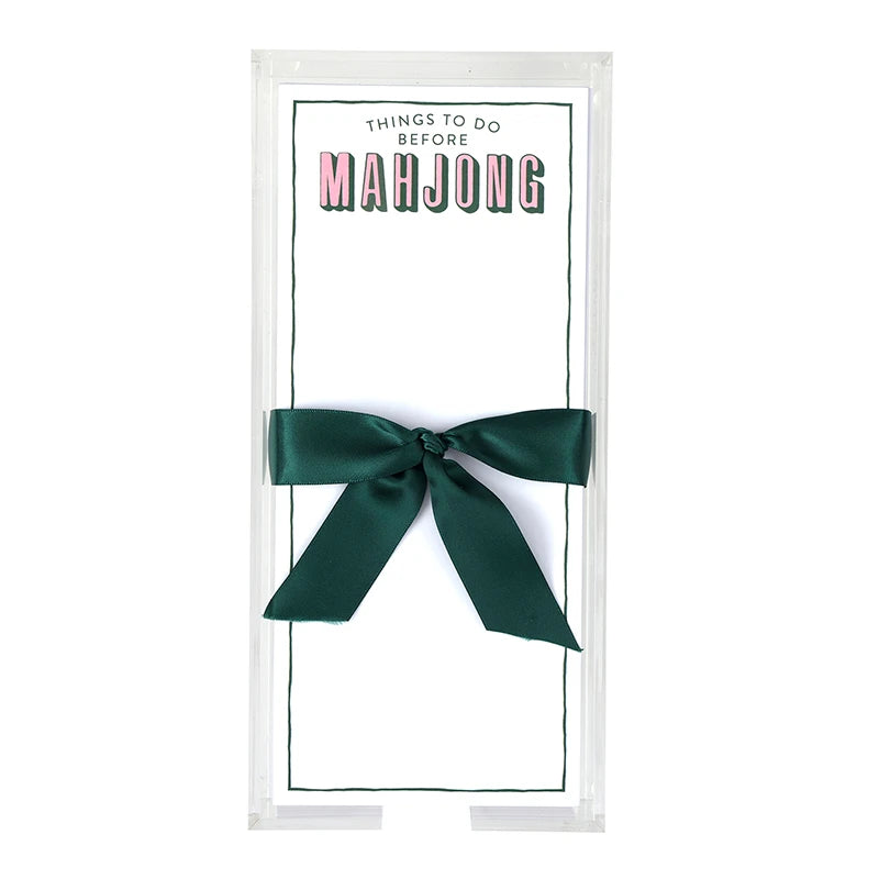 Santa Barbara Acrylic Notepad - Before Mahjong