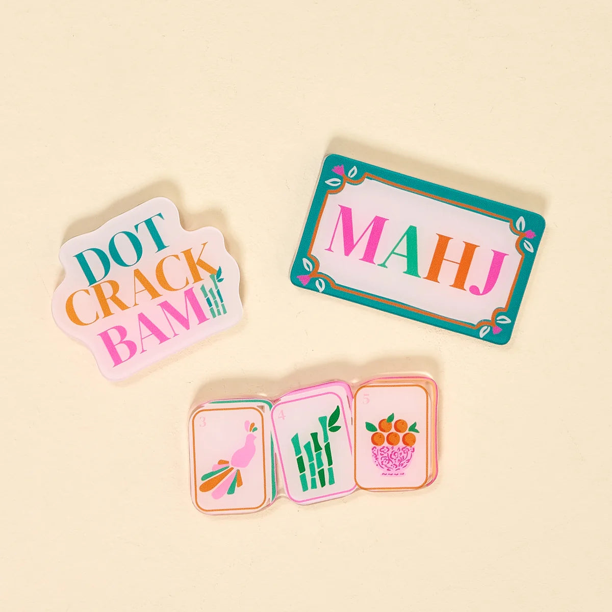 The Darling Effect Little Magnet Set - Let's Play Mahjong