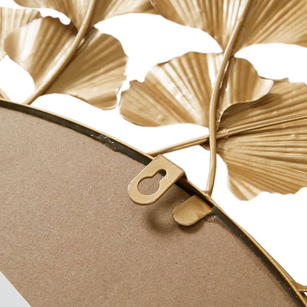 Olliix - Gold Foil Ginkgo Leaf Decor Mirror