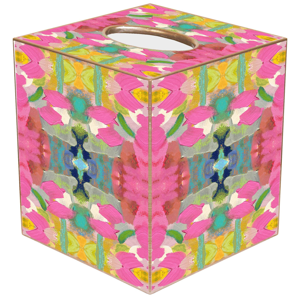 Marye-Kelley - Pink Paradise Tissue Box by Laura Park
