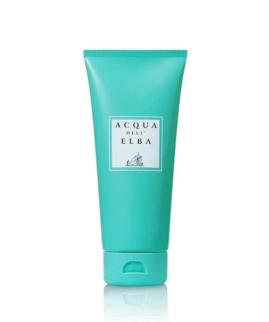 Acqua Dell Elba Blu shower gel 6.8 oz turquoise tube front view
