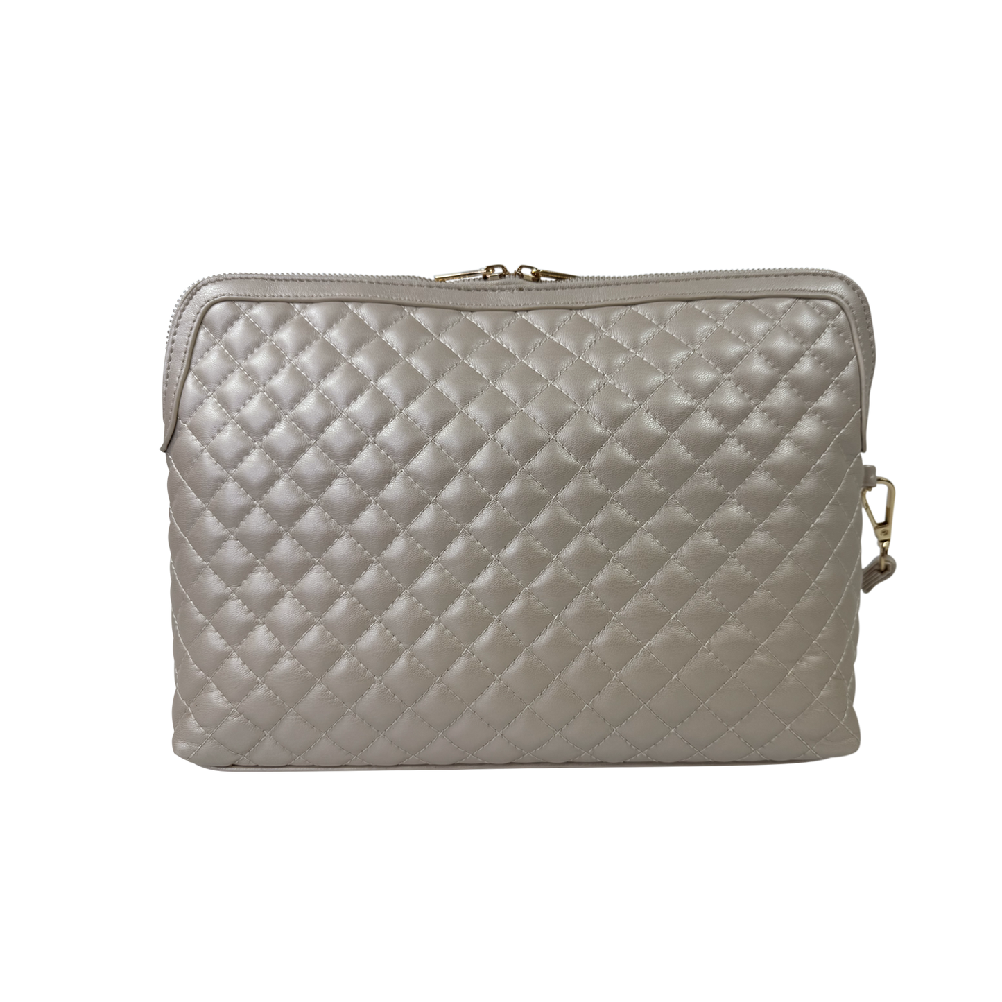 PurseN - NEW Updated Litt Makeup Case - Pearl Quilted