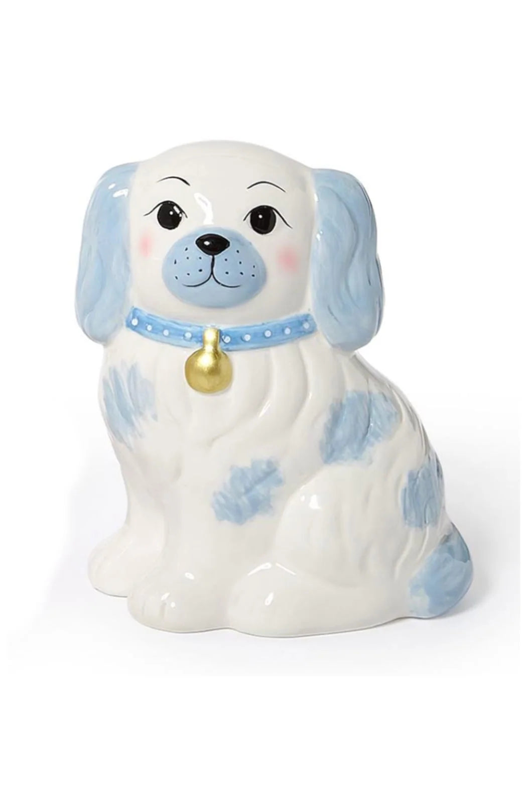 Two's Company Staffordshire Dog Hand-Painted Money Bank