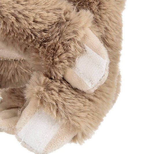 Bearington Lil' Sammy Tooth Fairy Sloth close-up of tan plush paws with cream-colored paw pads
