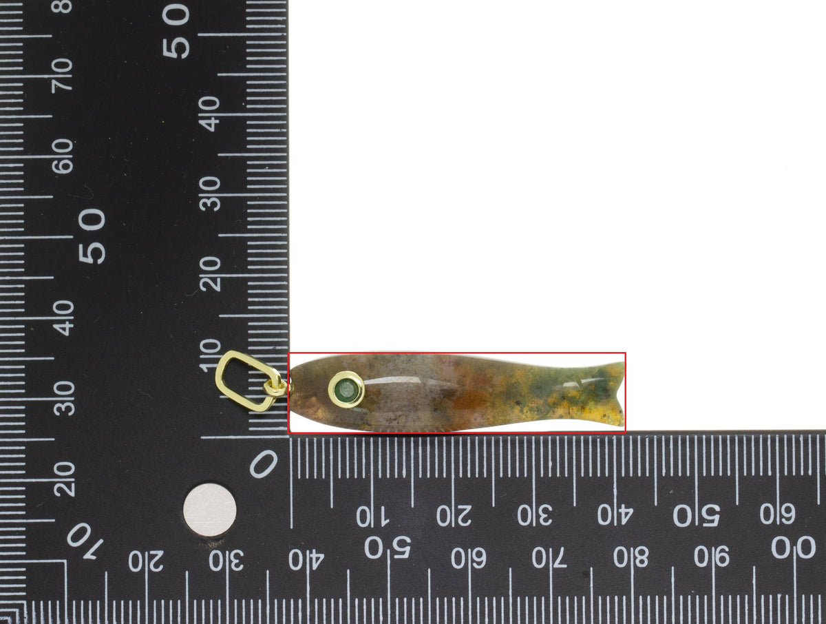 Jewel Pledge - Natural Gemstone Fish Charm For Jewelry Making, GSF029