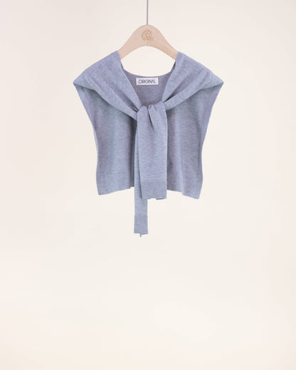 Original USA - Solid Preppy Mock Sweater Wrap