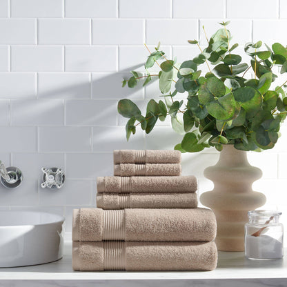 Arkwright Home - Host & Home 6-Piece Bath Towel Set, Color options