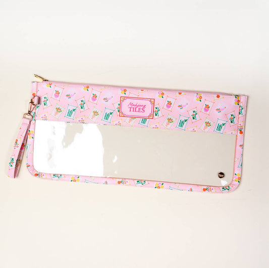 The Darling Effect - Mahjong Tile Keeper Pouch–It's Mahj Time Pink