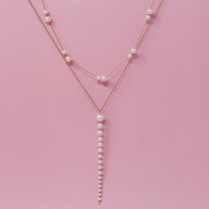 Ellison+Young - Lovely Lady Dainty Pearl Necklace