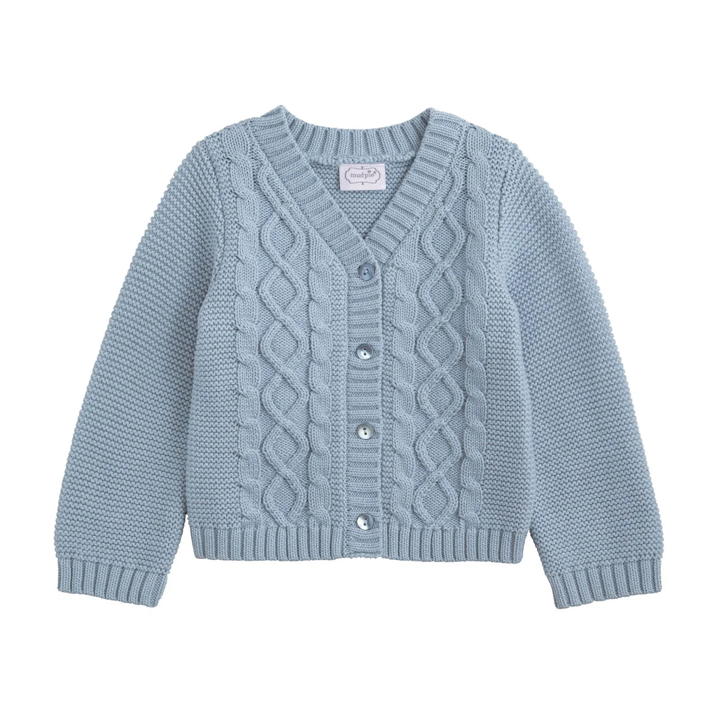 Mudpie Blue Layette Cardigan