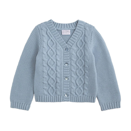 Mudpie Blue Layette Cardigan