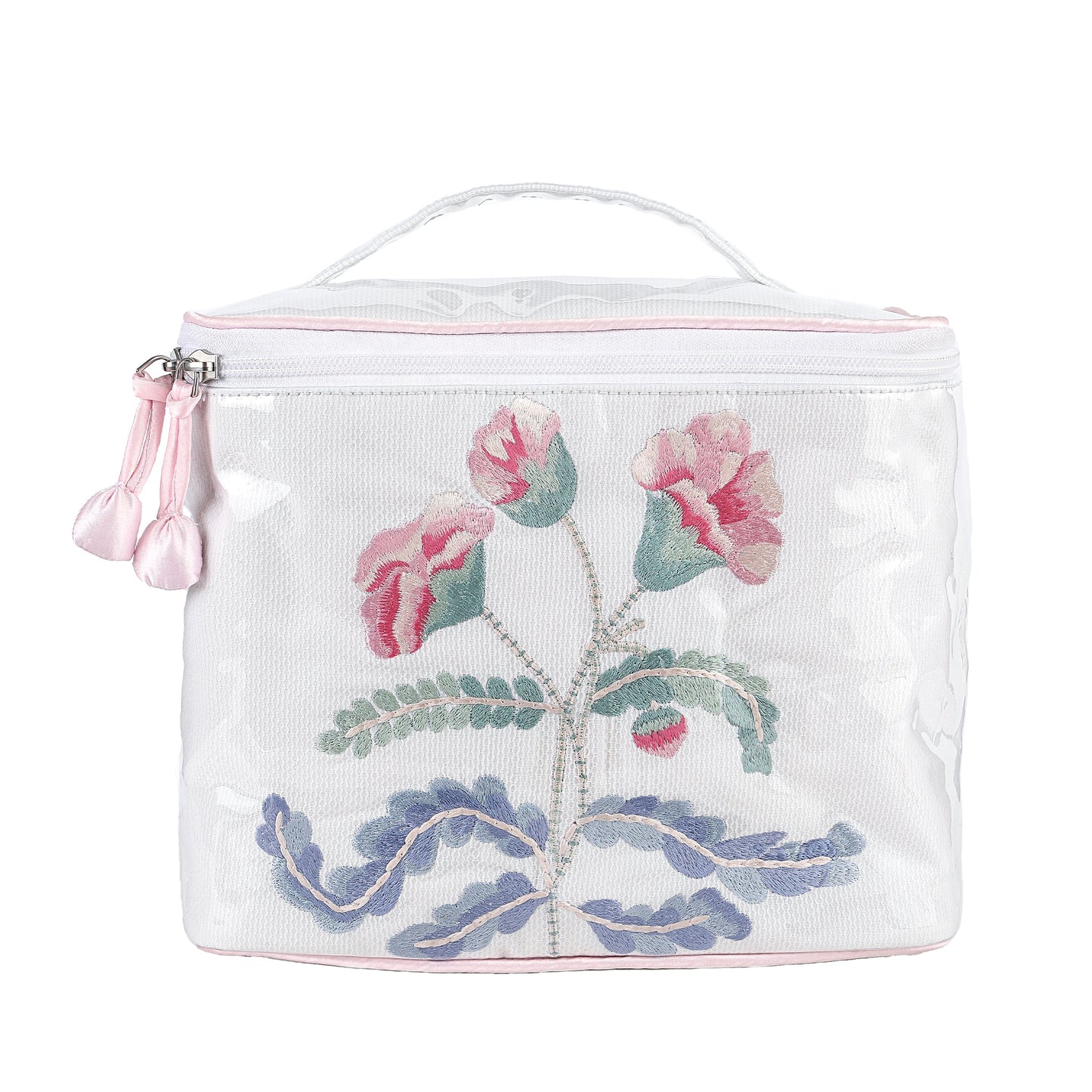 Lenora Pink Carnation Train Case