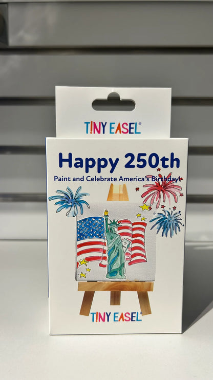 Tiny Easel Happy 250th Travel Paint Set