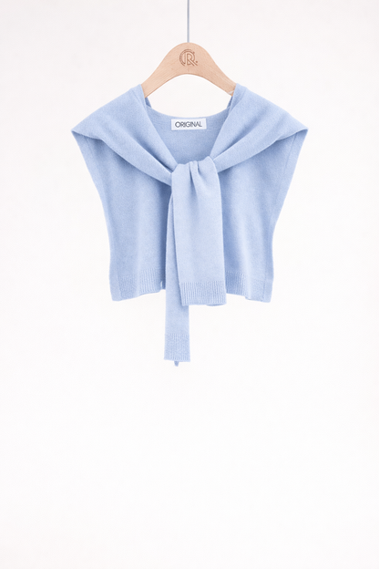 Original USA - Solid Preppy Mock Sweater Wrap