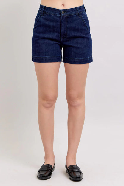 Judy Blue Dark Wash Denim High Waist Shorts