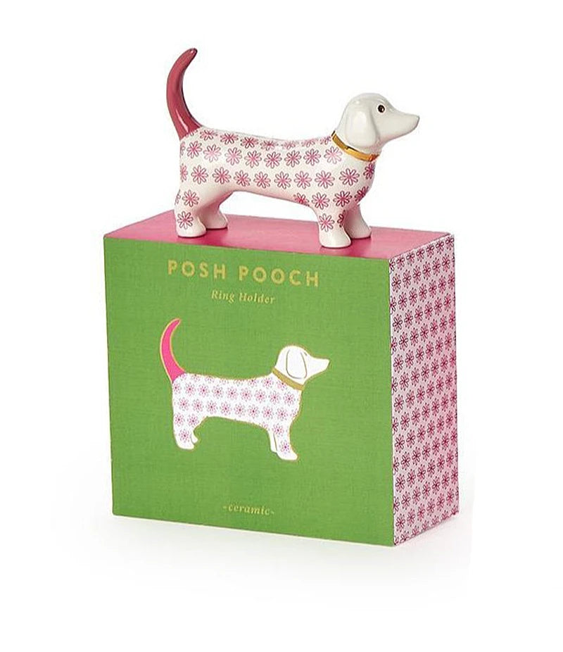 Ceramic "Posh Pooch" Ring Holder