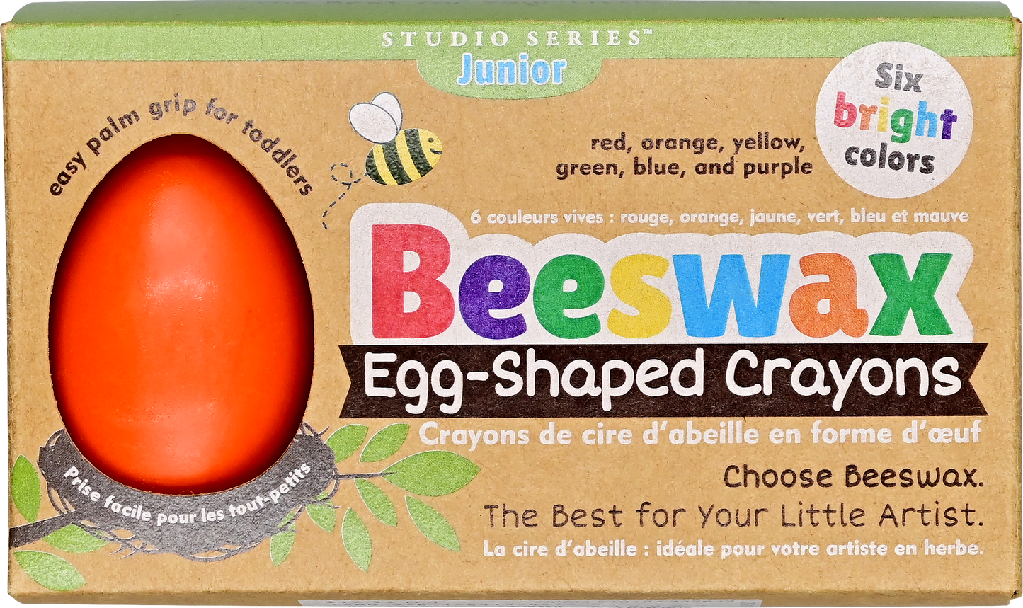 Peter Pauper Press - Studio Series Junior Beeswax Egg-Shaped Crayons