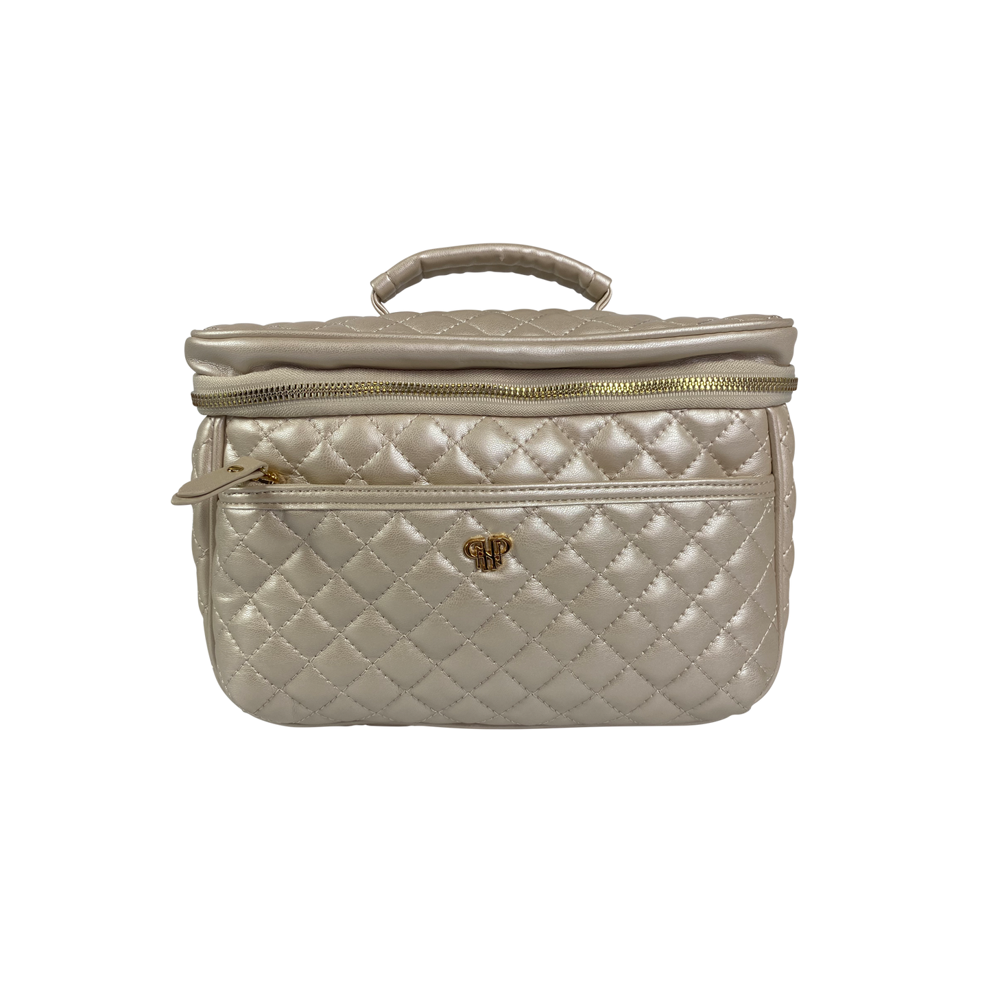 PurseN (new) - Classic Train Case - Pearl Quilted