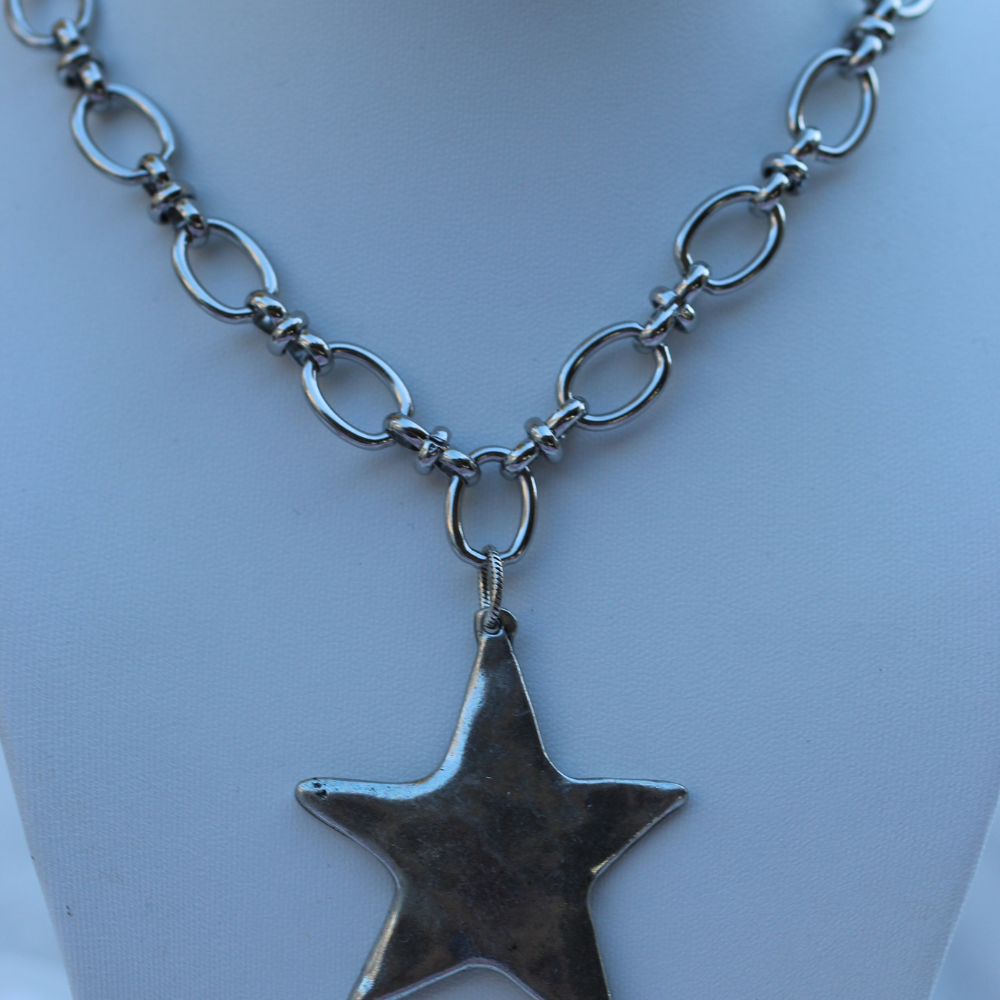 Deep South Originals Inc. - Star Pendant Necklace 14K Gold Plated Stainless Steel