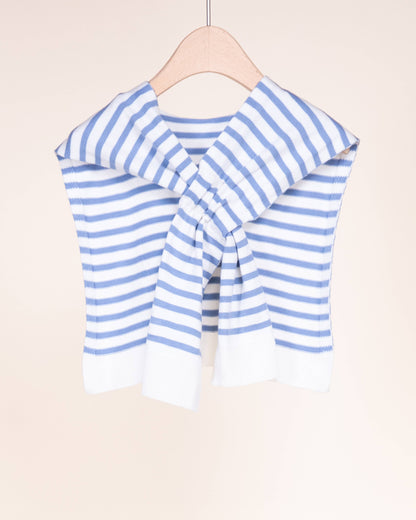Original USA - Striped Preppy Mock Sweater Wrap