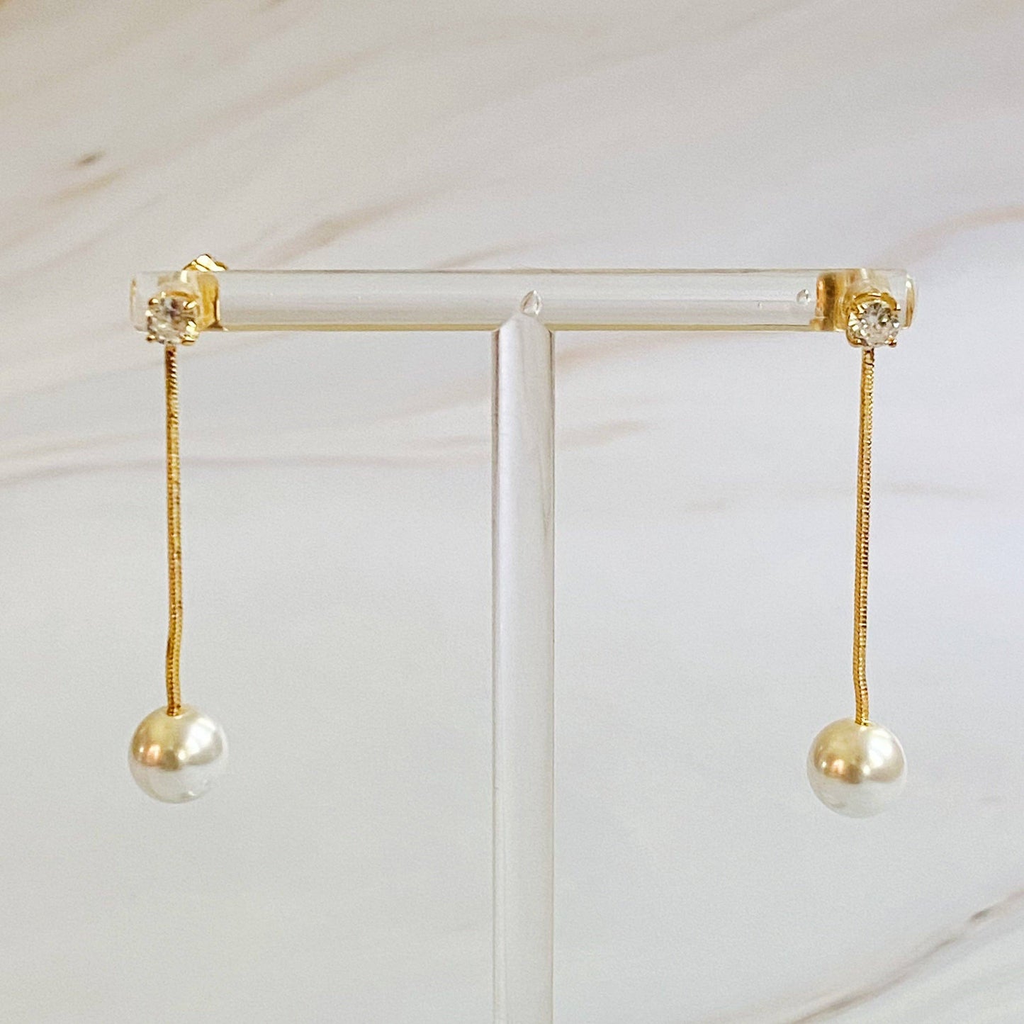 Ellison+Young - Dangling Pearl Earring