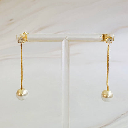 Ellison+Young - Dangling Pearl Earring