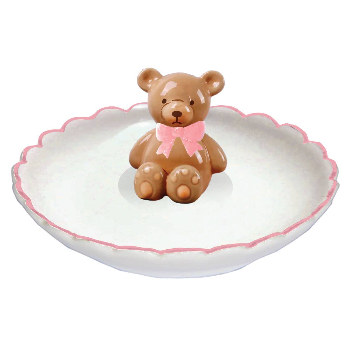 soiree-sisters - Ceramic Trinket Tray | Teddy Bear Trinket Dish