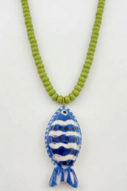 Swan Madchen Colorful Tropical Fish Beaded Necklace