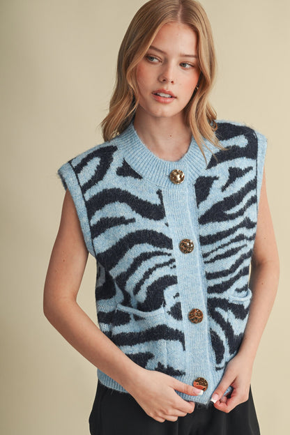 Eye Of The Tiger Sweater Vest