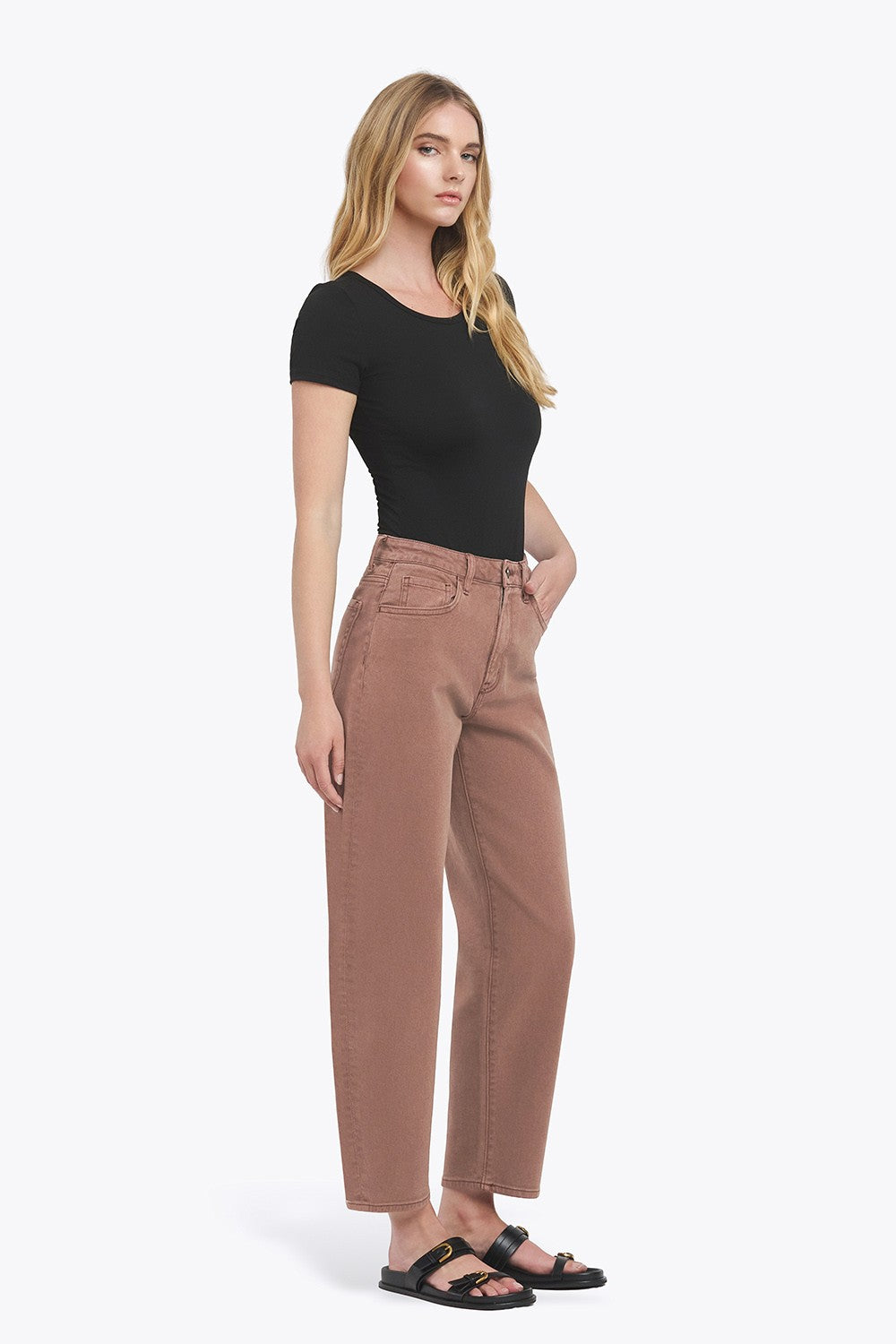 Vervet Super High Rise Slim Barrel Leg Jeans