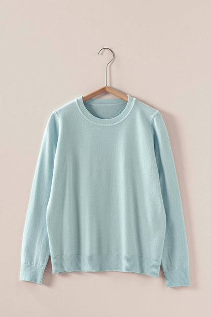 Urban Daizy - Soft Viscose Blend Crewneck Knit Pullover