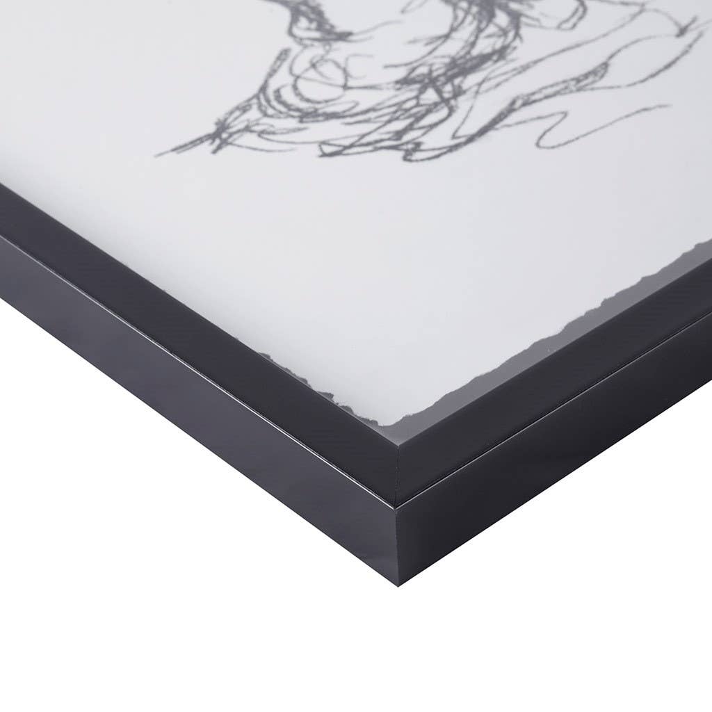 Olliix - Feminine Figure Sketch Wall Decor Framed Art 2-PIece Set