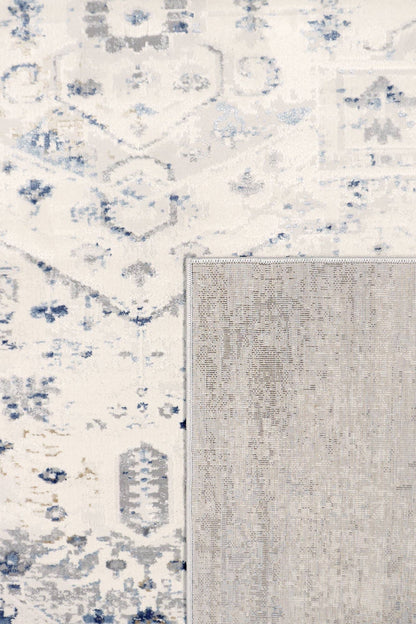 Pasargad Home - Efes Oriental Light Gray/Light Blue Area Rug
