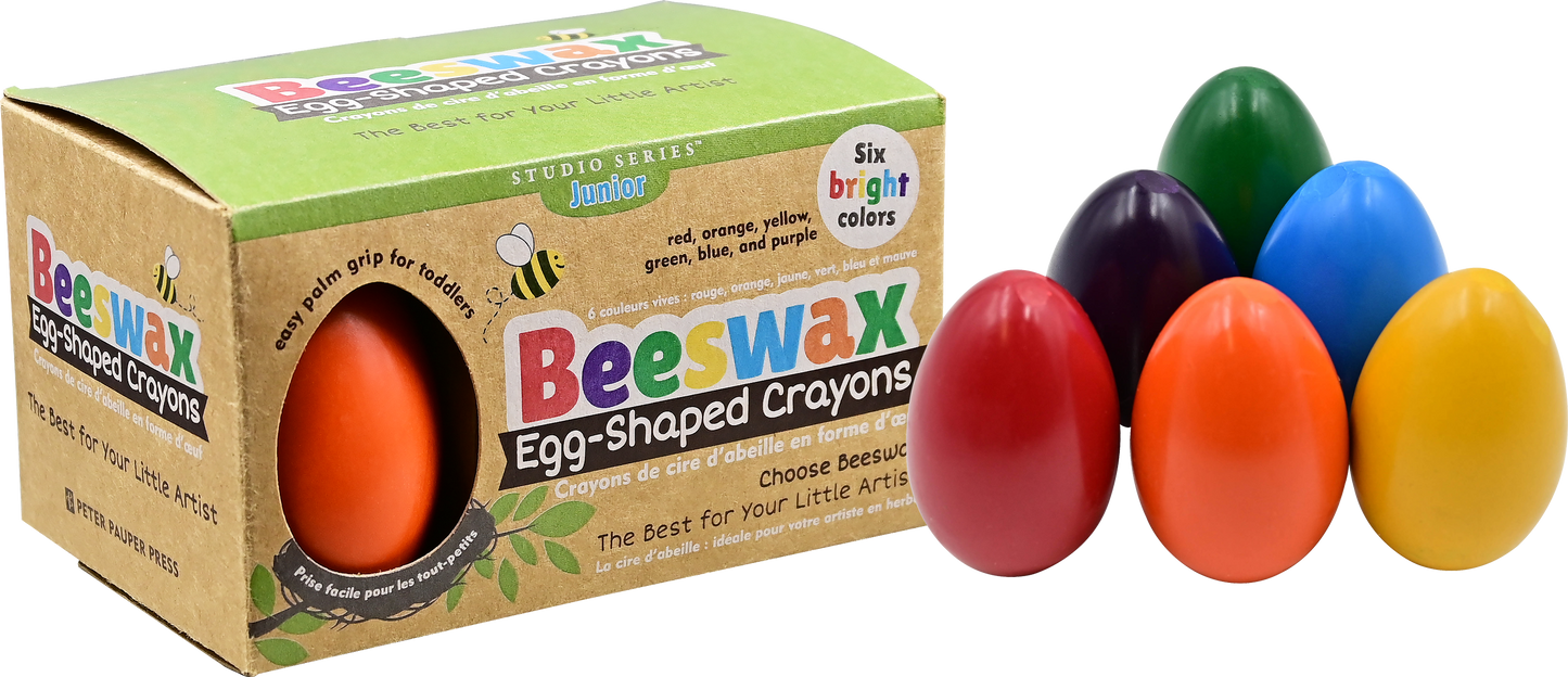 Peter Pauper Press - Studio Series Junior Beeswax Egg-Shaped Crayons