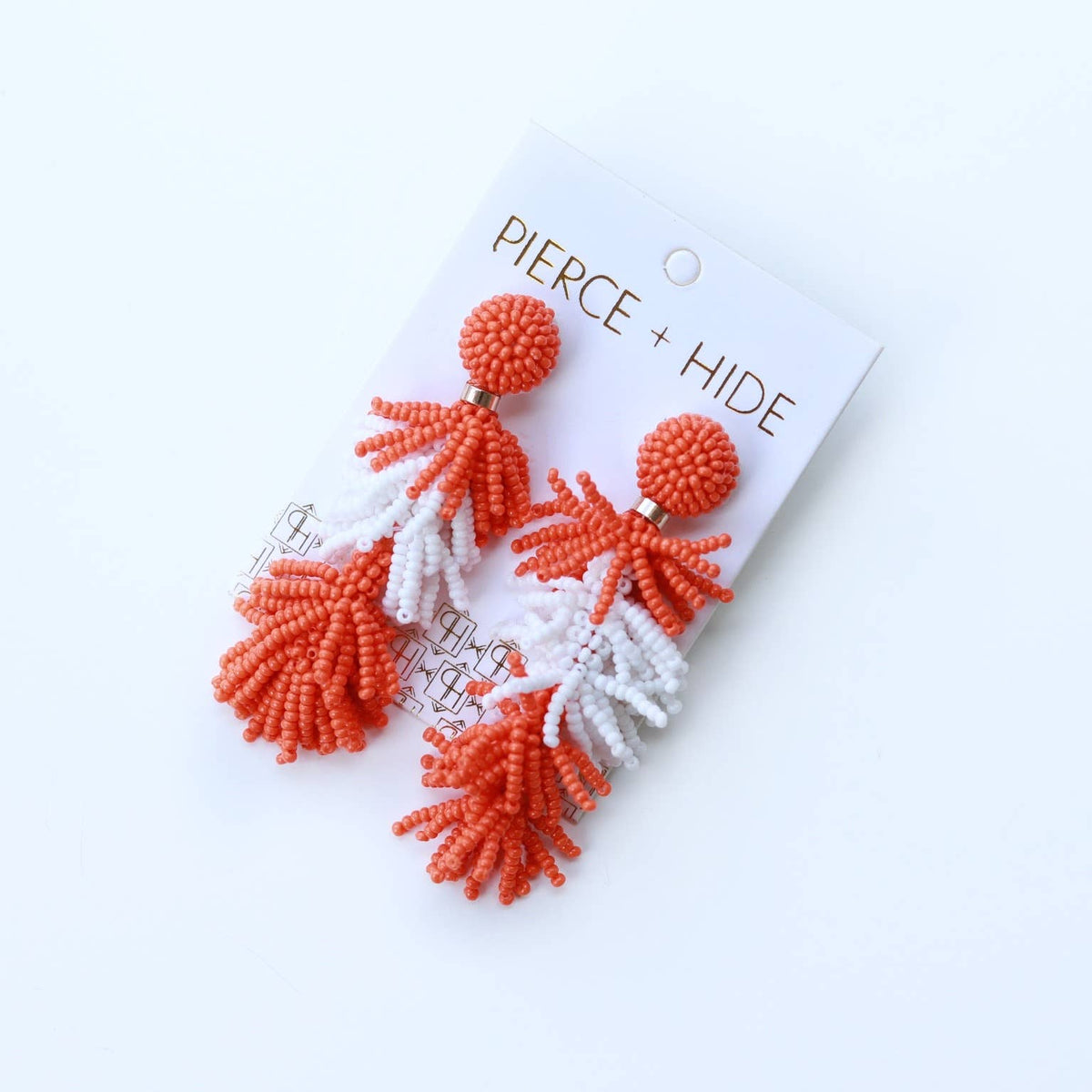 Pierce + Hide - Custom Beaded Tassel Earring| Game Day Earrings| Back to School