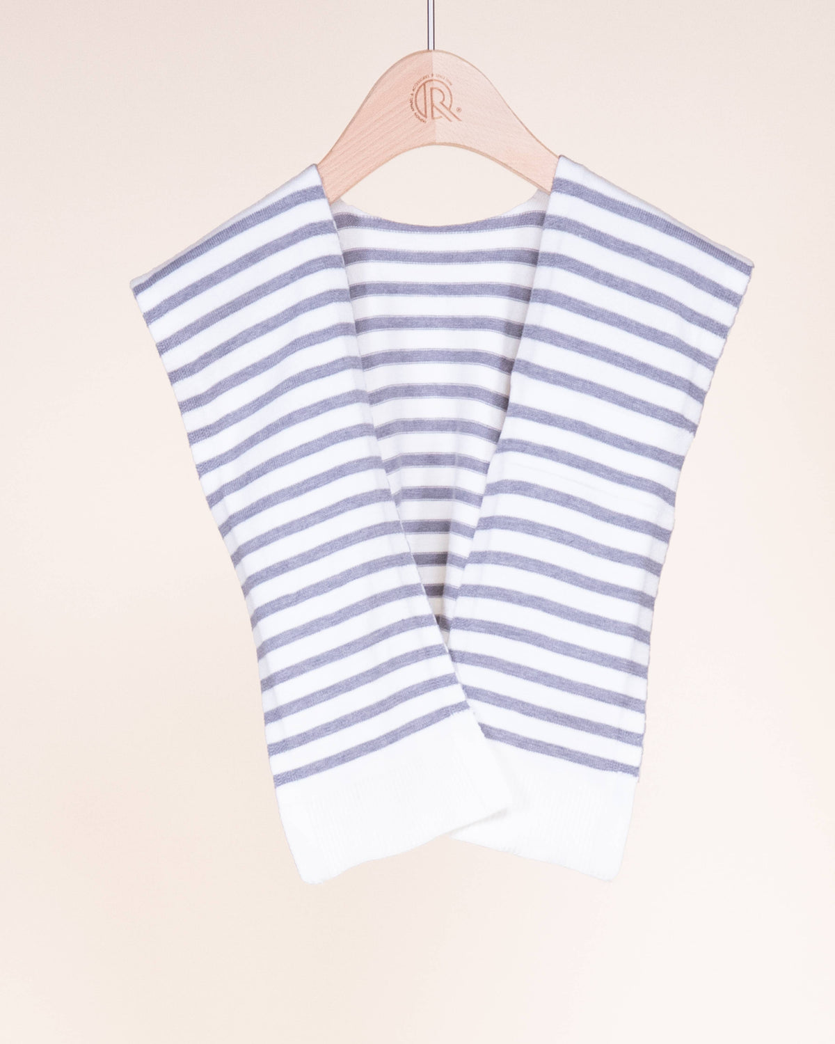 Original USA - Striped Preppy Mock Sweater Wrap